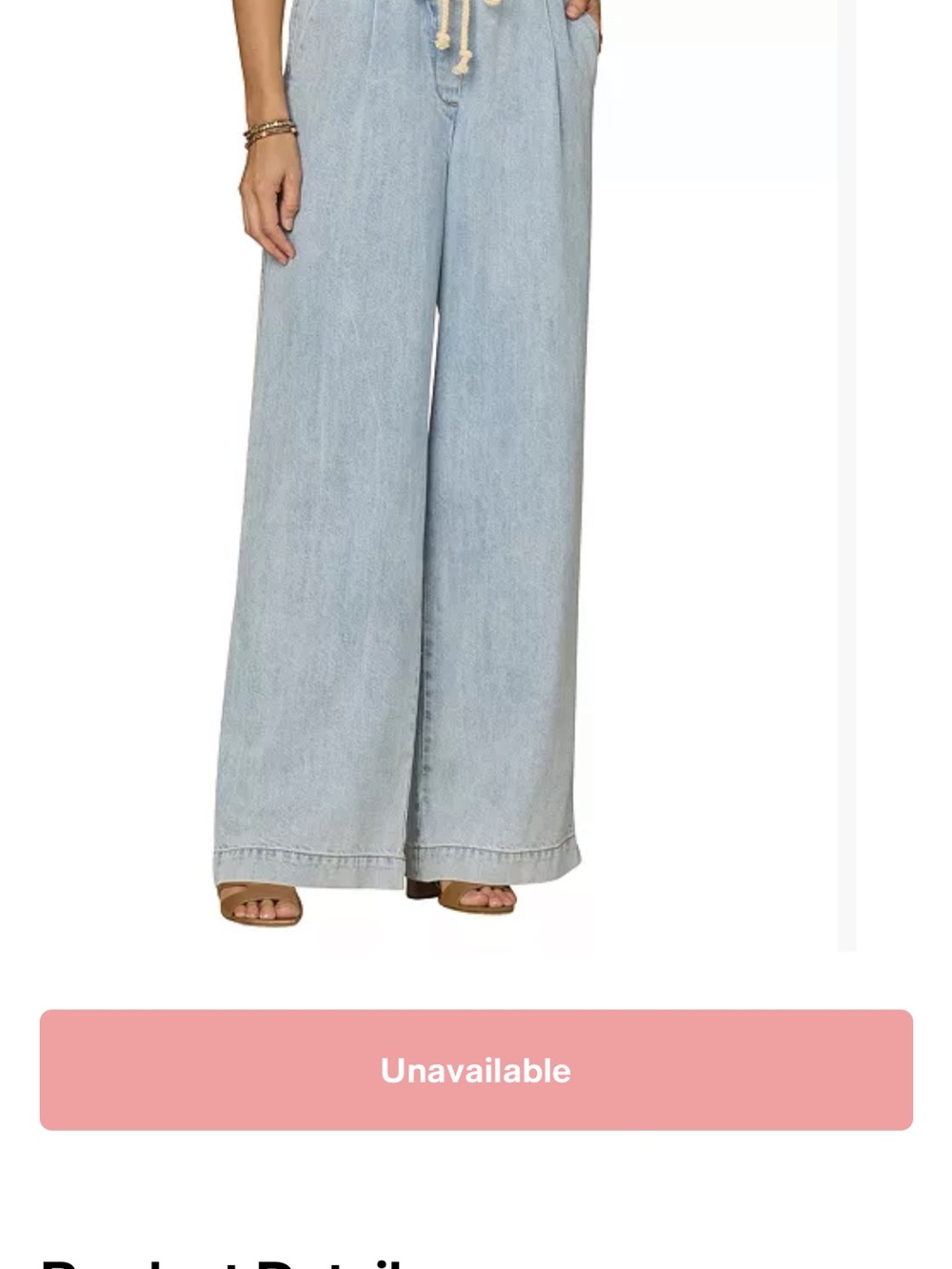 Democracy High-Rise Wide Leg Jeans in Light Blue